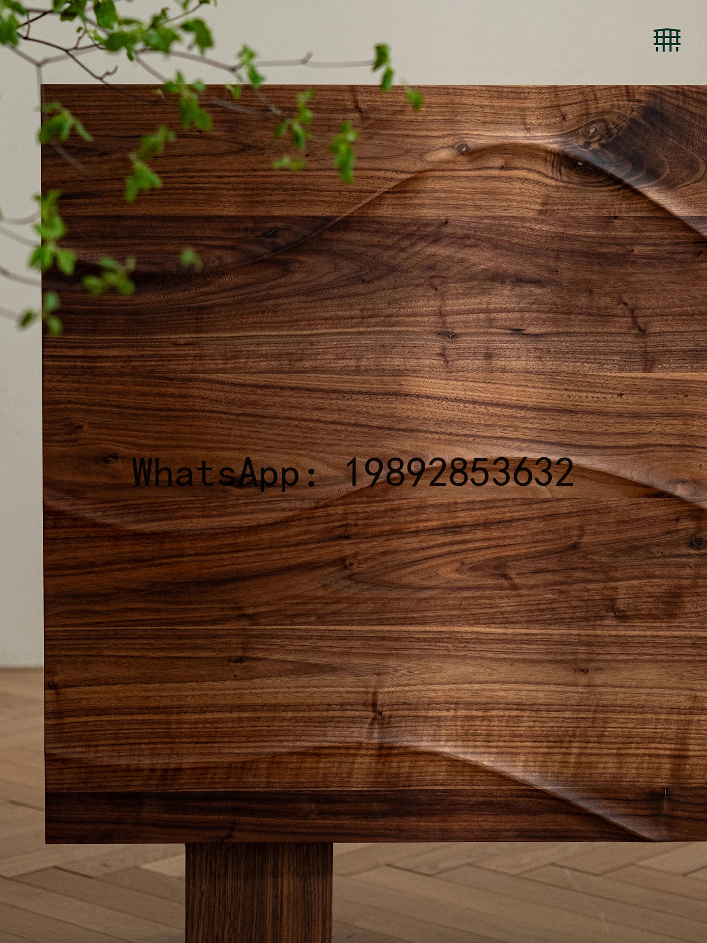 LYY Mid-Century Style Solid Wood Ripple Chest of Drawers Living Room Bedroom Small Apartment Storage High Cabinet Floor