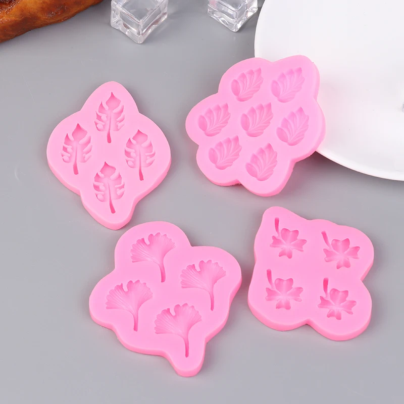 

Ginkgo Brown Monstera Maple Leaf Cake Silicone Mold Fondant Cake Decor Soap Clays Mould Baking Tool DIY Kitchen Tools