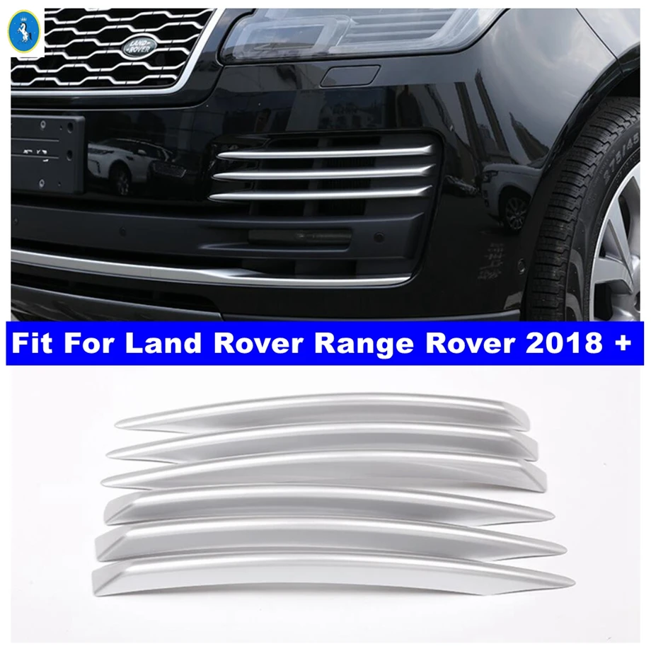 

Car Accessories Front Foglamp Fog Lights Lamps Eyelid Strips Eyebrow Panel Cover Trim Fit For Land Rover Range Rover 2018 - 2021