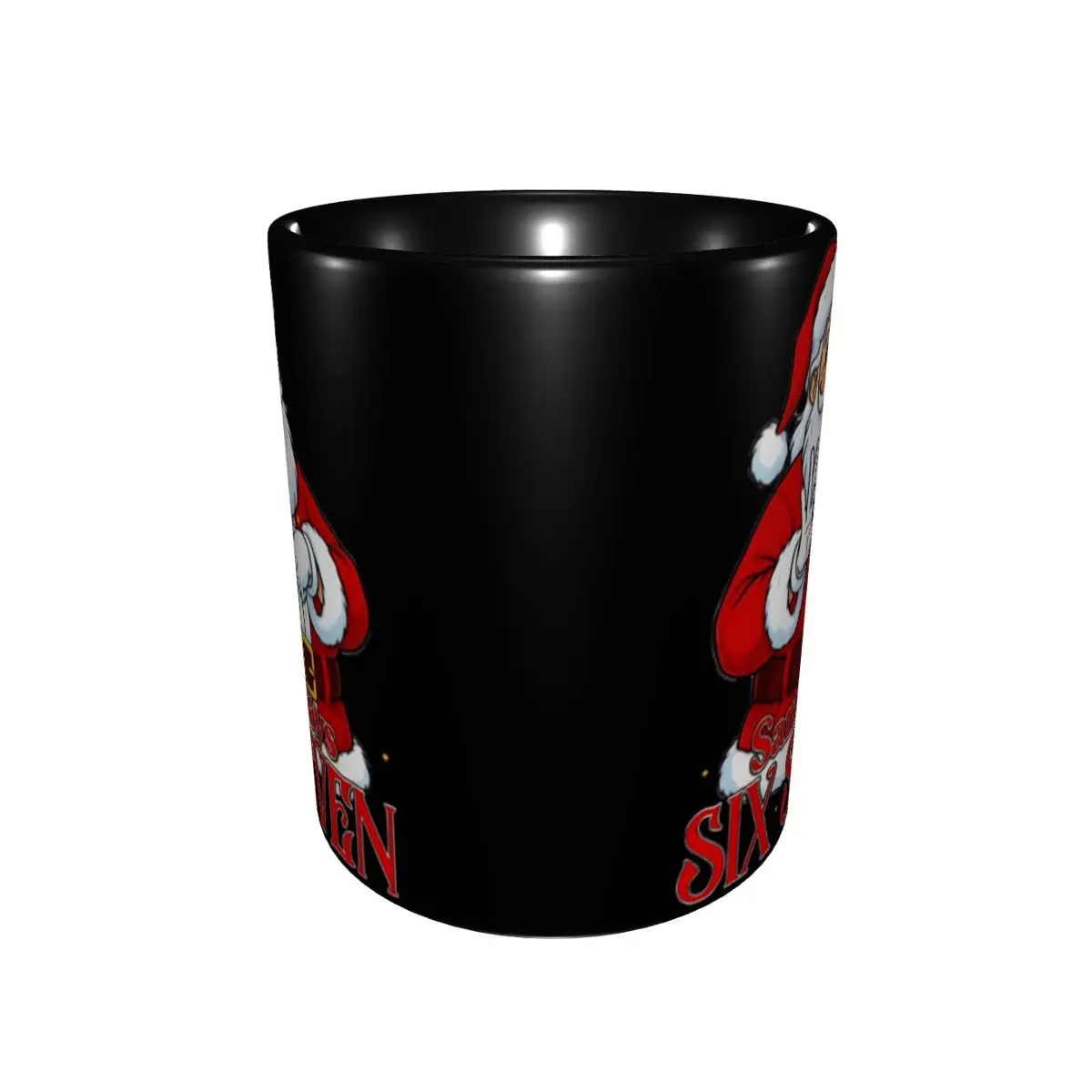 Unique Design Santa 67 Christmas 6 7 Meme Gen Alpha Meme Six Seve Merch Mug Funny Coffee Cup