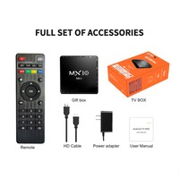 Streaming TV Box MX10 MINI Android 10 OS 4K HDR Playback Smart TV with Google Play Store Set-Top TV Box Hot Sales 2025