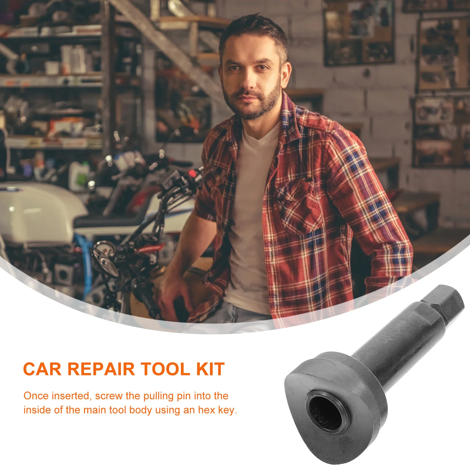 

Black Universal Steel Motorcycle Piston Pin Removal Tool Kit for DIY Car Repair and Maintenance Motorcycle Repair