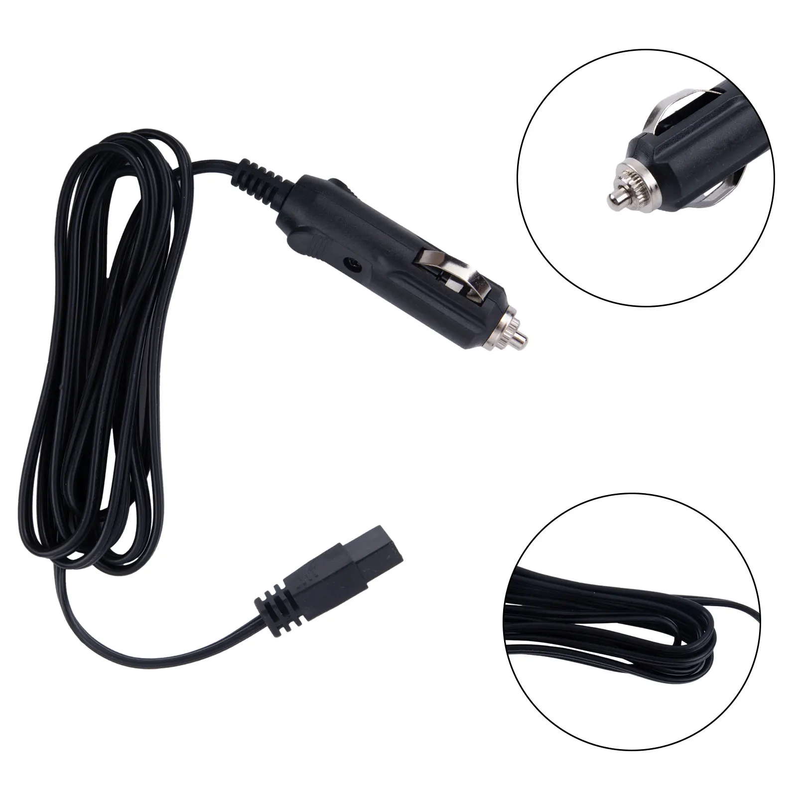 Car Accessories Power Cord 10A 12V 200cm Car Charger Heat-resistant Plug Power Cord Thickened Iron Core Type B