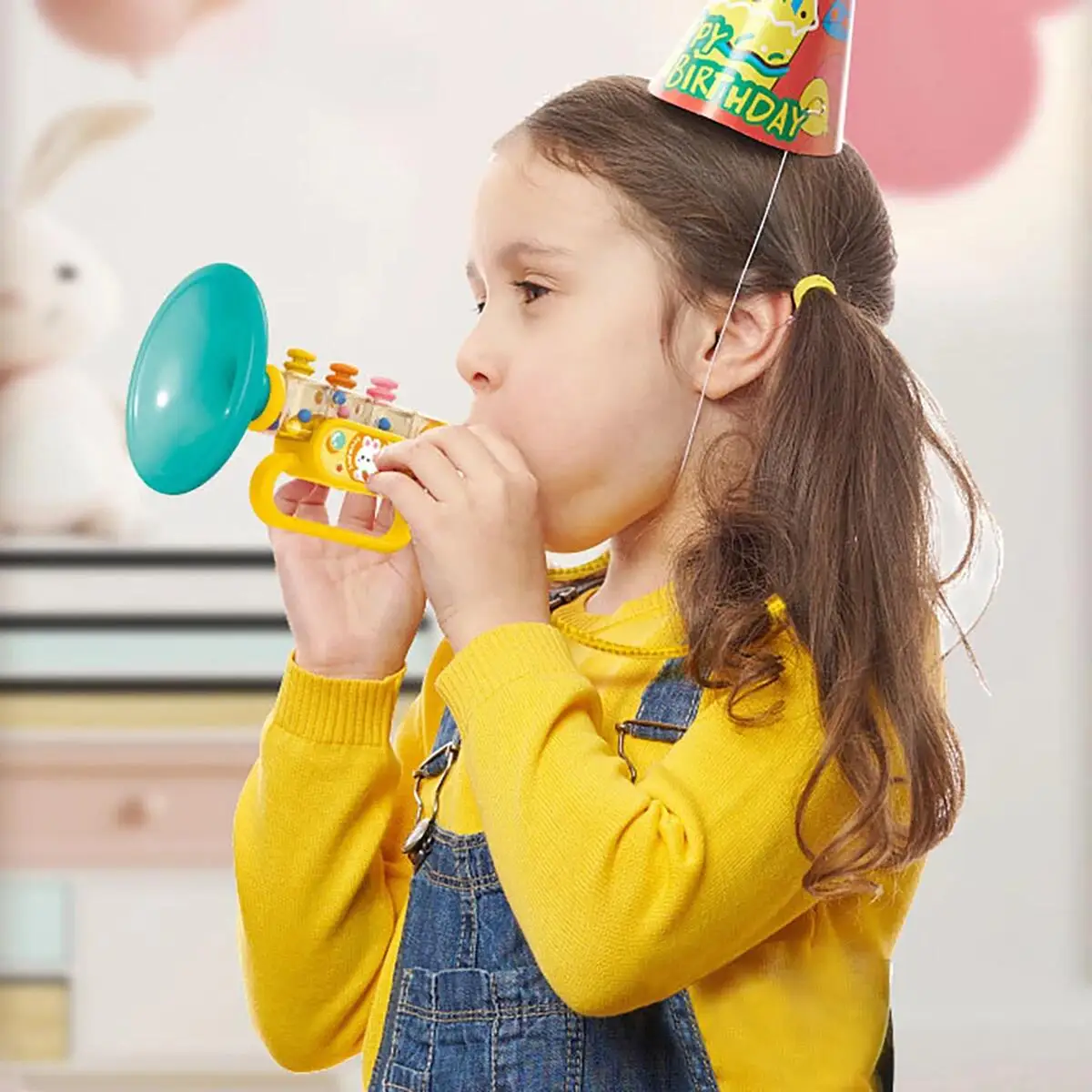 Trompeta de juguete para niños, música soplada, instrumentos de juego, armónica, silbato, juguetes masculinos y femeninos