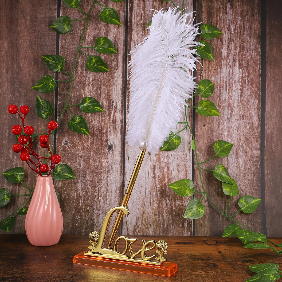 

Wedding Sign Pen Signature Fingerprint Pens for Guest Book Reception Elegant Favors