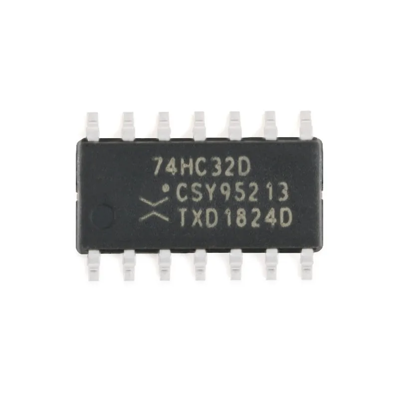 10 pcs Quad 2-Input OR Gate Logic IC 74HC32D SOIC-14 14pin 2V-6V CMOS chip for digital circuit and electronic DIY