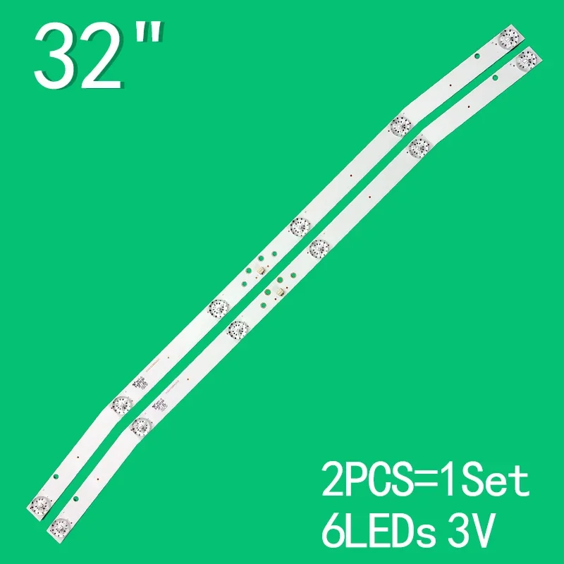 

2 Pcs/set 580mm 100% new led backlight strip for Rowa 32inch JL.D32061330-114ES-M E32DM1000 ETV3217 3V TV Repair BBK