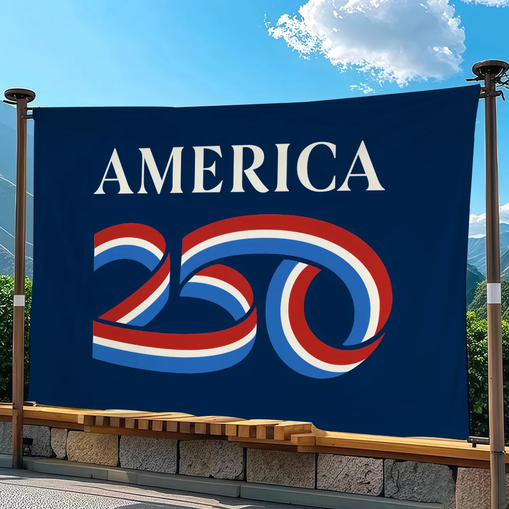 FREEDOM America 250 th Anniversary flag Advertising Banner for Camping Decoration Outdoor & Garage Wall Hanging Decorations