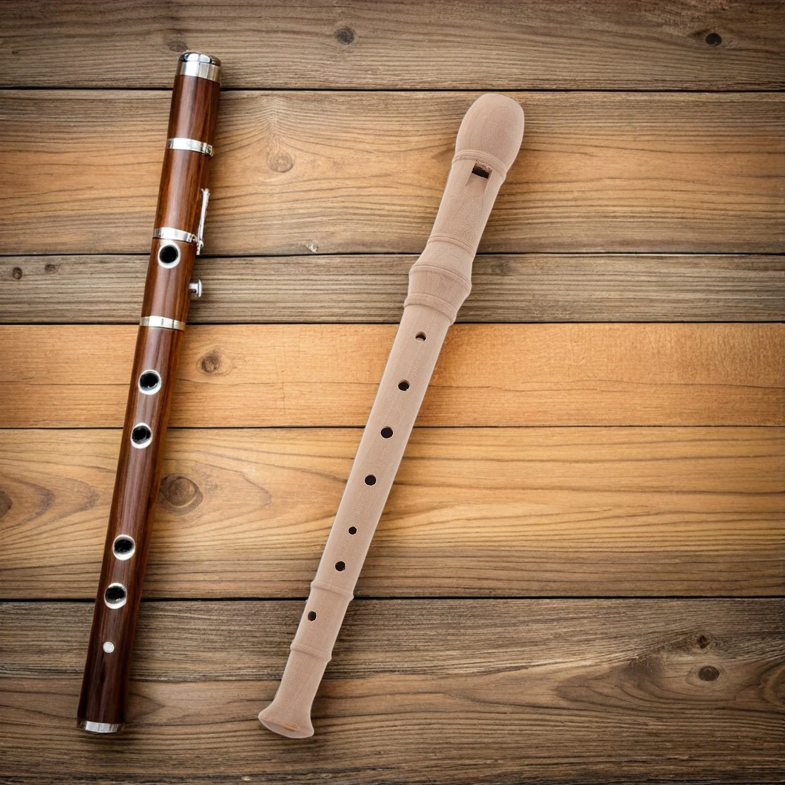 

Wooden Recorder Lightweight Beginner Wind Instrument For Small Hands Clear Sound Music Class Practice Ideal