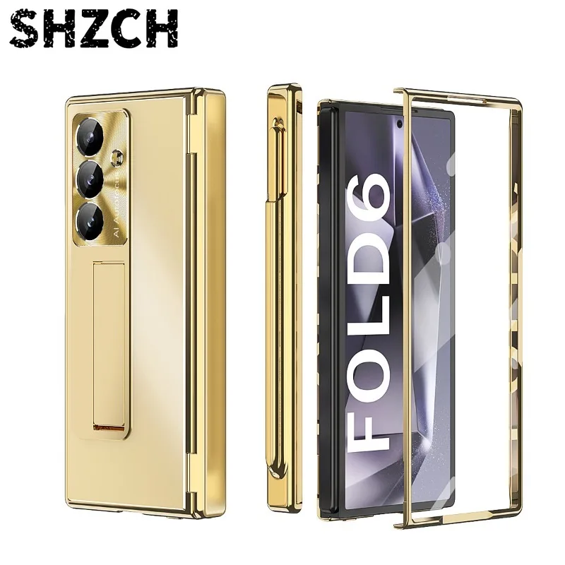 Suitable for the electroplated aluminum alloy case of Samsung Galaxy Z Fold 7 and the fold7 dual hinge hardware protection kit