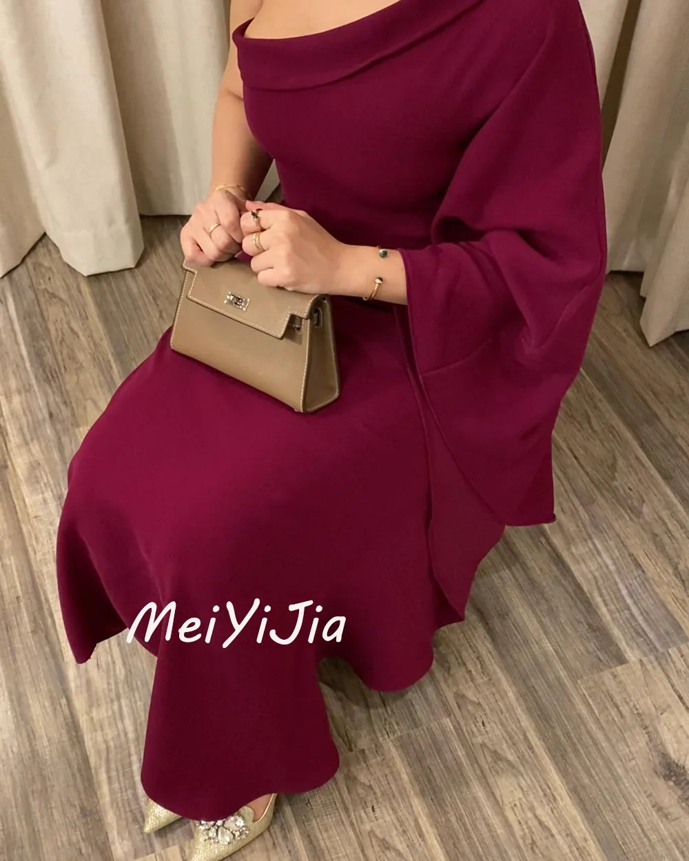 Meiyijia  Evening Dress One-shoulder Satin Mermaid Ankle-Length Saudi  Arabia  Sexy Evening Birthday Club Outfits Summer 2024