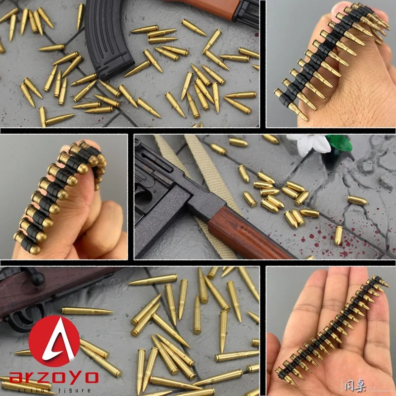 In Stock 1/6 Scale AK47 98K Bullet Model Mini Weapons Storage Box Soldier Scene Accessories Fit 12\'\' Action Figure Body Dolls