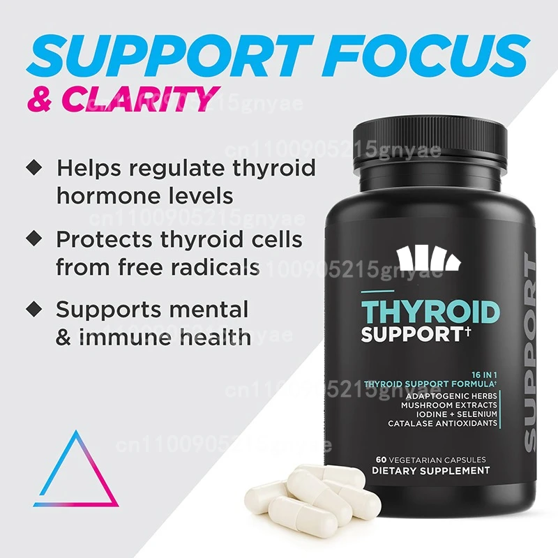 

Female Thyroid Supplement -20 in 1 Antioxidant and Immune Support - Vegetarian, Non GMO -60 Capsules