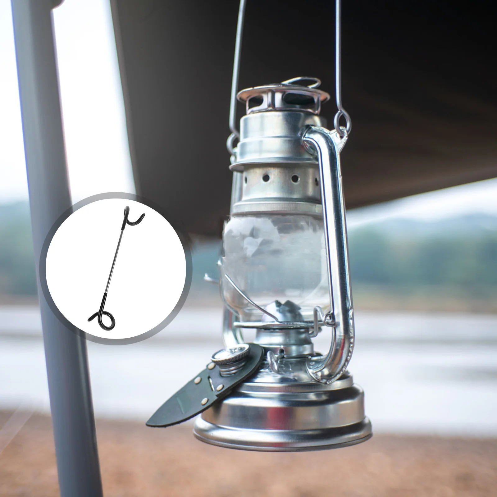

1pc Tent Lamp Hanging Hook Stainless Steel Camping Light Hook Outdoor Lantern Hanger For Camping Hiking Fishing Picnic