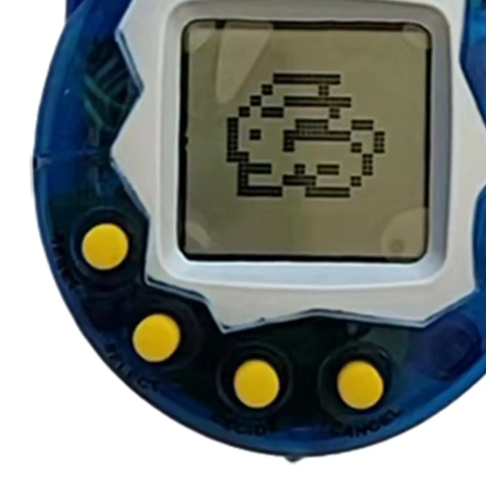 Retro elektronische digitale huisdiernostalgie voor het wachten in lijnactiviteit carnaval