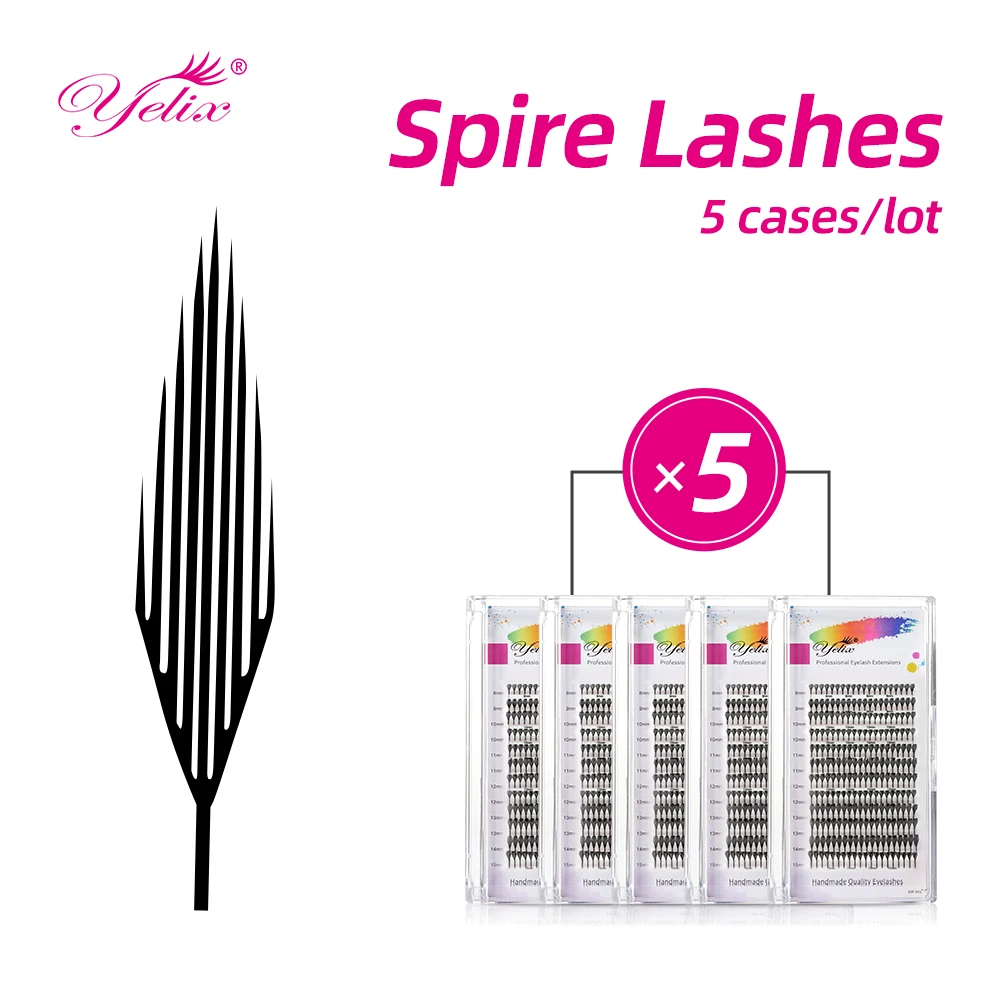 

Yelix 5, чехлы, готовые шпиль, крылья феи, шлейф для ресниц, развевающиеся наращивание ресниц, эффект аниме, мягкие комиксы, ресницы