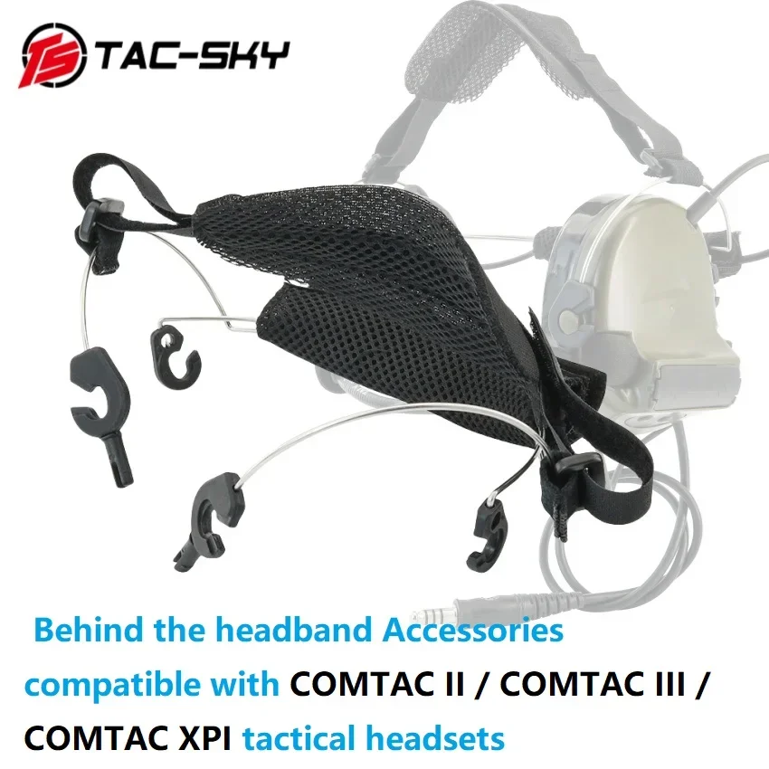 TAC-SKY Tactical C2 C3 Back Headband Accessories for COMTAC Tactical Headphones Active Ear Protection Airsoft Shooting Headset