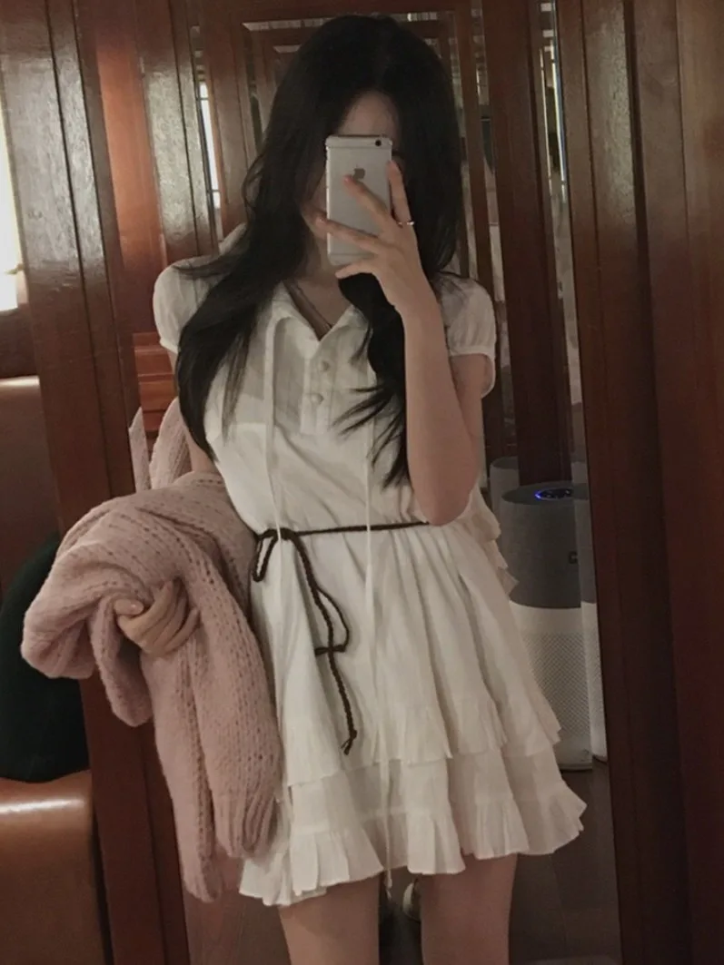 Chic ort Sve Dr ผู้หญิงแฟชั่นฤดูร้อนใหม่หลวมการออกแบบความรู้สึกเอ-ไลน์กระโปรงหวานสเล สวีท สเล 2025 ฤดูร้อน