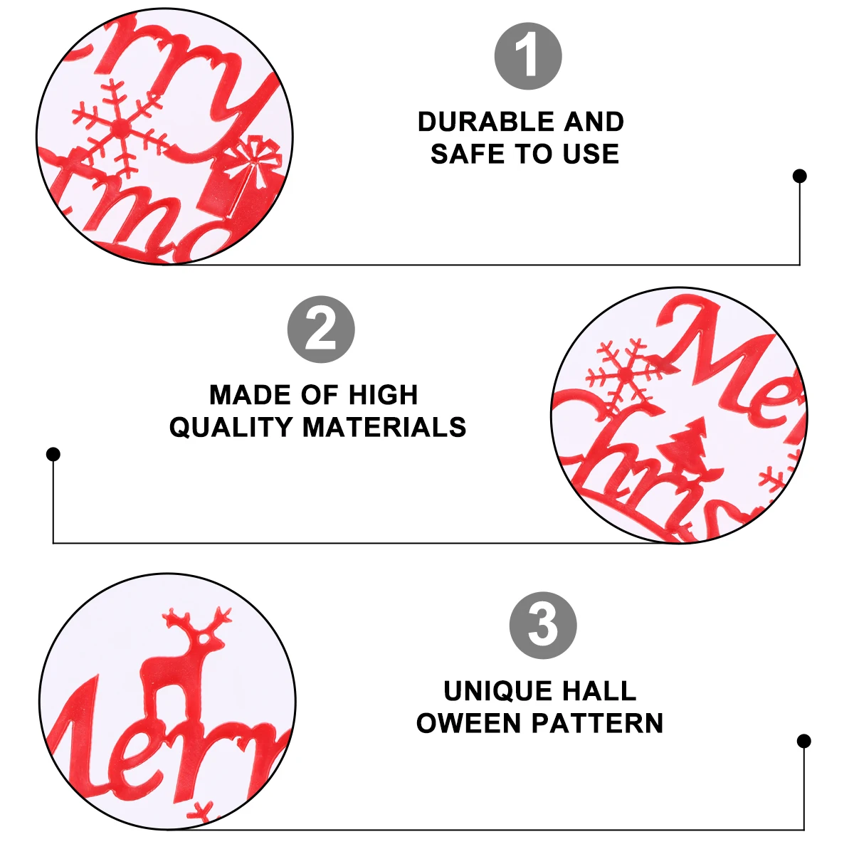 

6 Pcs Christmas Cake Toppers Acrylic Deer Snowflake Decorations Food Grade Safe Adorable Design for Party Tree Supplies Gifts