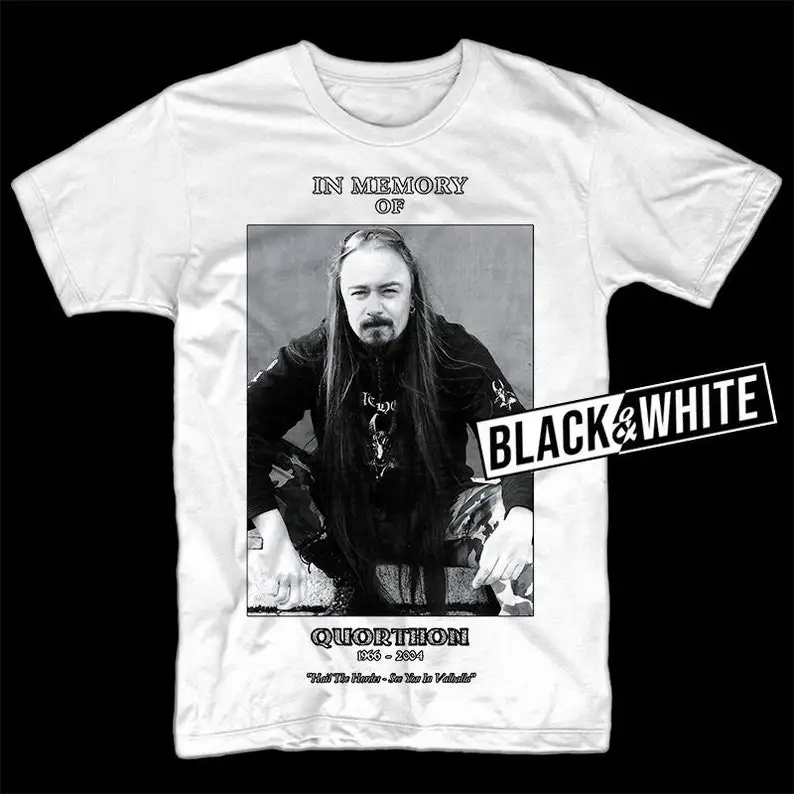 Bathory Ace Quorthon V4 постер, Обложка альбома, металлическая футболка с твердым рок-музыкой, все размеры, цвет черный, белый