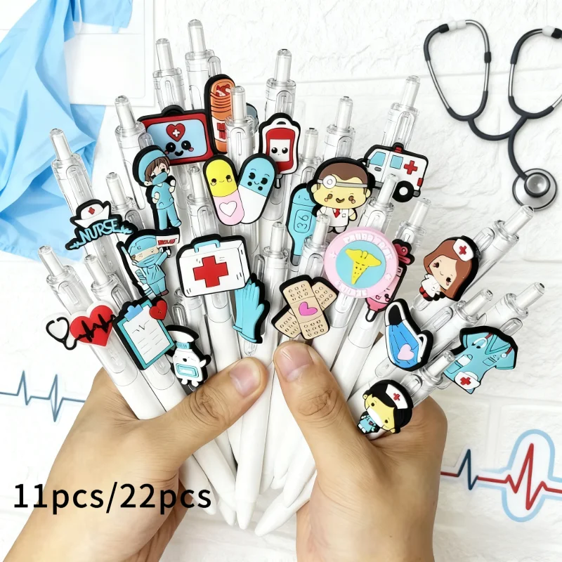 

11/22 шт креативные медицинские шариковые ручки, расширяемые шариковые ручки, предназначенные для больниц и медсестер, канцелярские принадлежности для письма