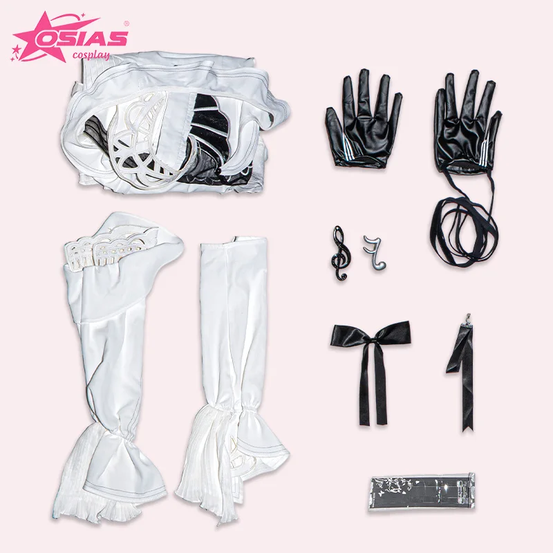 Conjunto de fantasia de cosplay OSIAS Phrolova peruca Phrolova sapatos