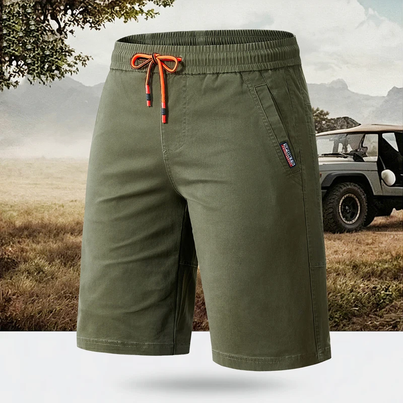 

Pure Cotton Casual Shorts Unisex Summer Fashion Thin Ice Silk Five Points Pants Outdoor Solid Color Sports Training Workwear