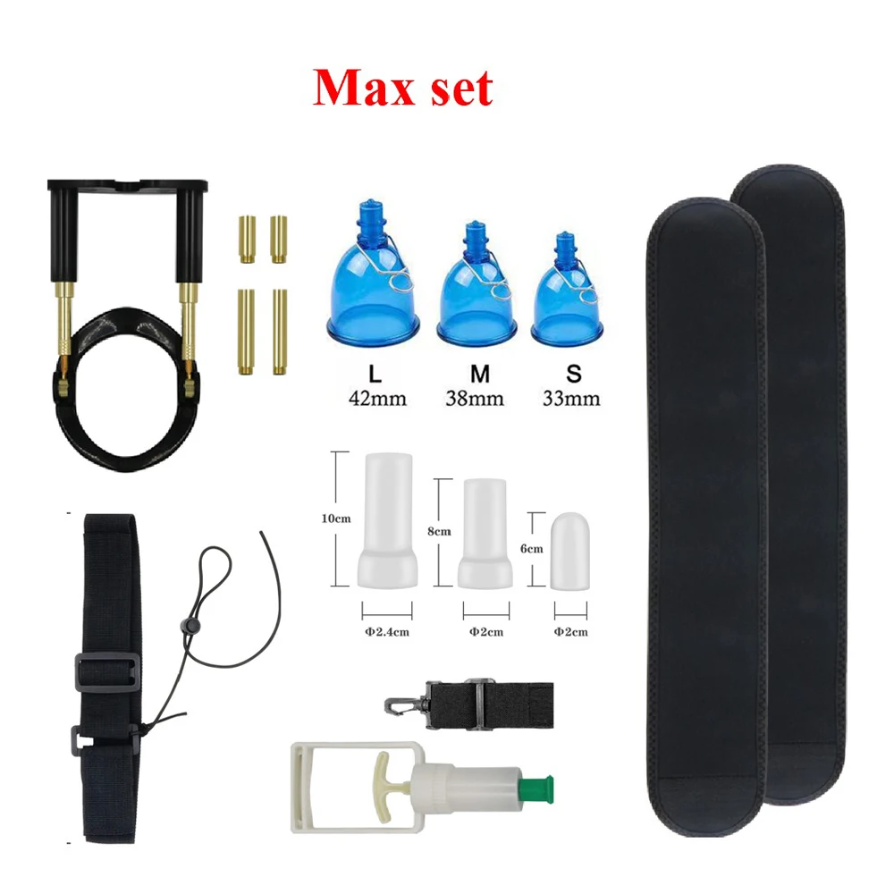 New size master extender with vacuum cup Penis Master Phallosan deluxe extension for Penis enlargement System Stretcher Device