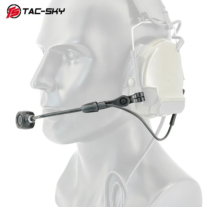 

TAC-SKY Tactical Headset Adapter Removable Microphone for Comta iii ComTa ii Comta IV Hearing Protection Shooting Headset