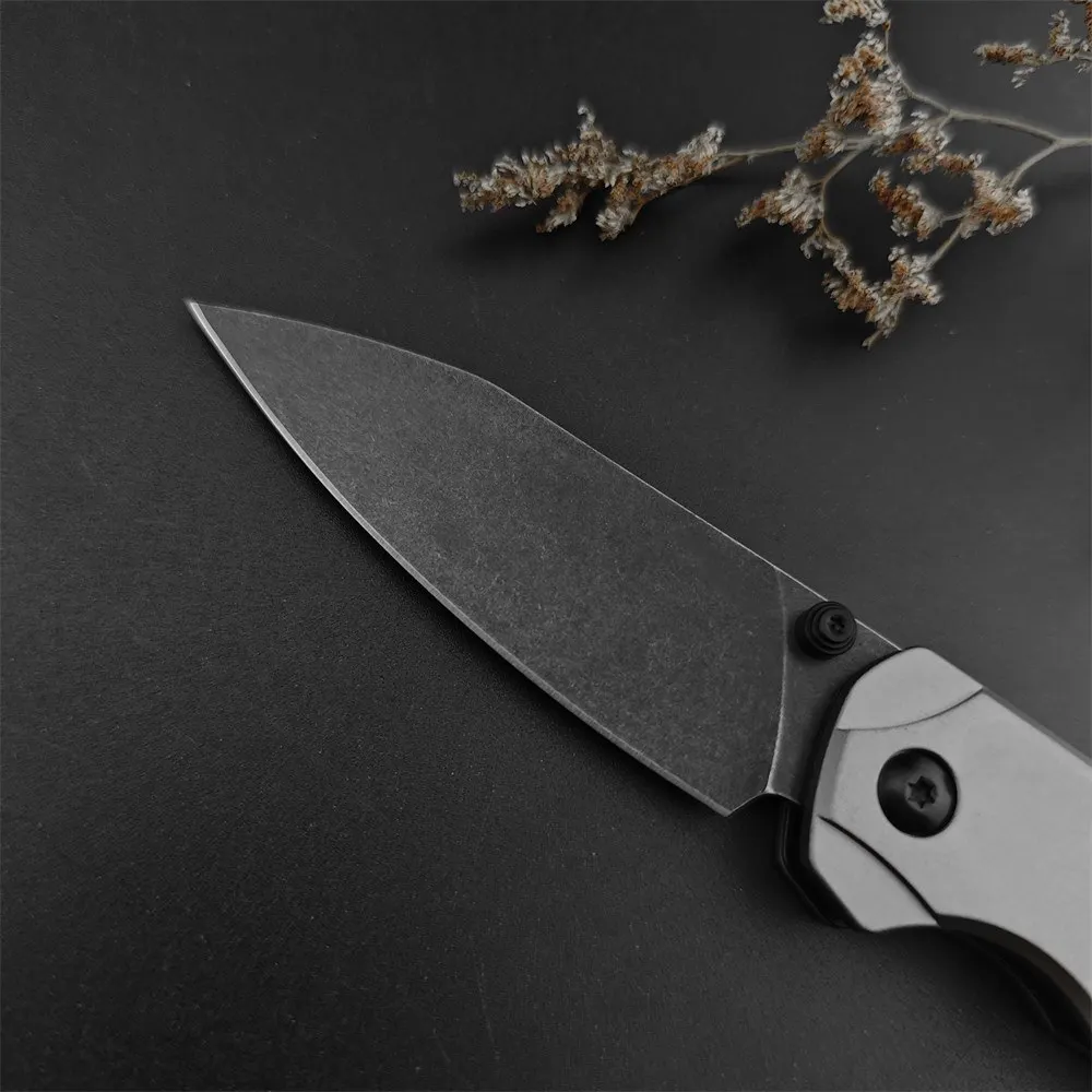 KS 6105 Folding Pocket Knife D2 Blade Aluminum Handle High Quality Military Tactical Outdoor EDC Camping Hiking Survival Knife