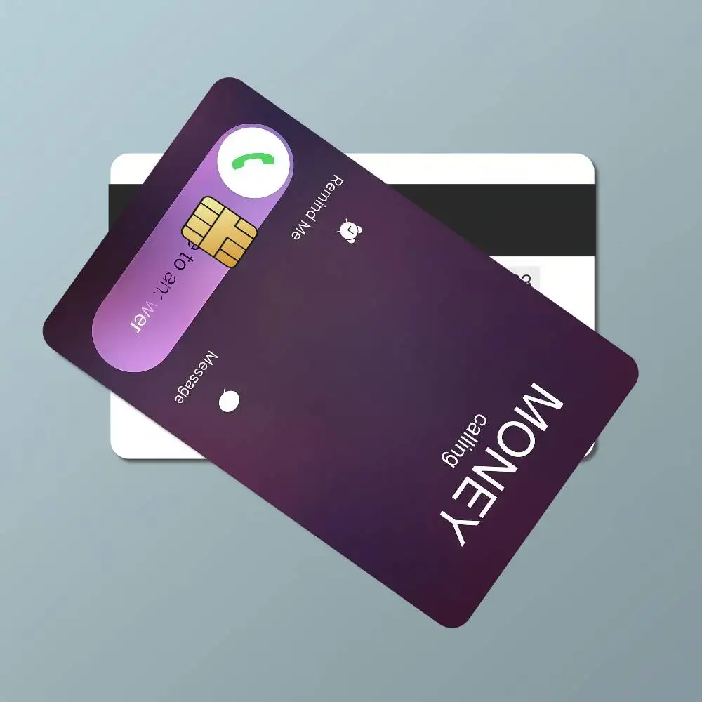 Money Calling Waterproof Film Skin Card Stickers Cover Credit 4PCS Debit Front Decoration Bank Bus Pass - view 4
