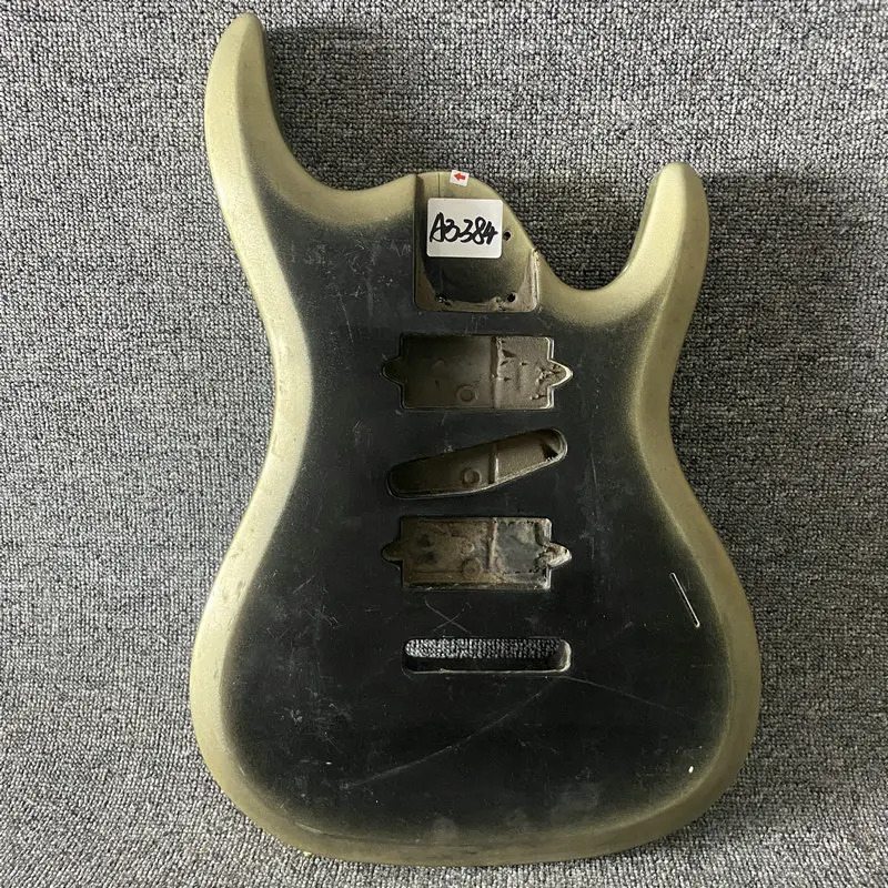 AN384  Stock Items Unfinished Electric Guitar Body HSH Pickups Right Hand Silver Burst Color