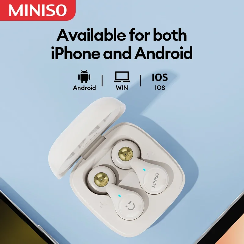 Original Miniso M13 New Wireless True Bluetooth V5.3 Earphones Low Latency Gaming Earbuds HD Call HiFi Sound Sport Headset