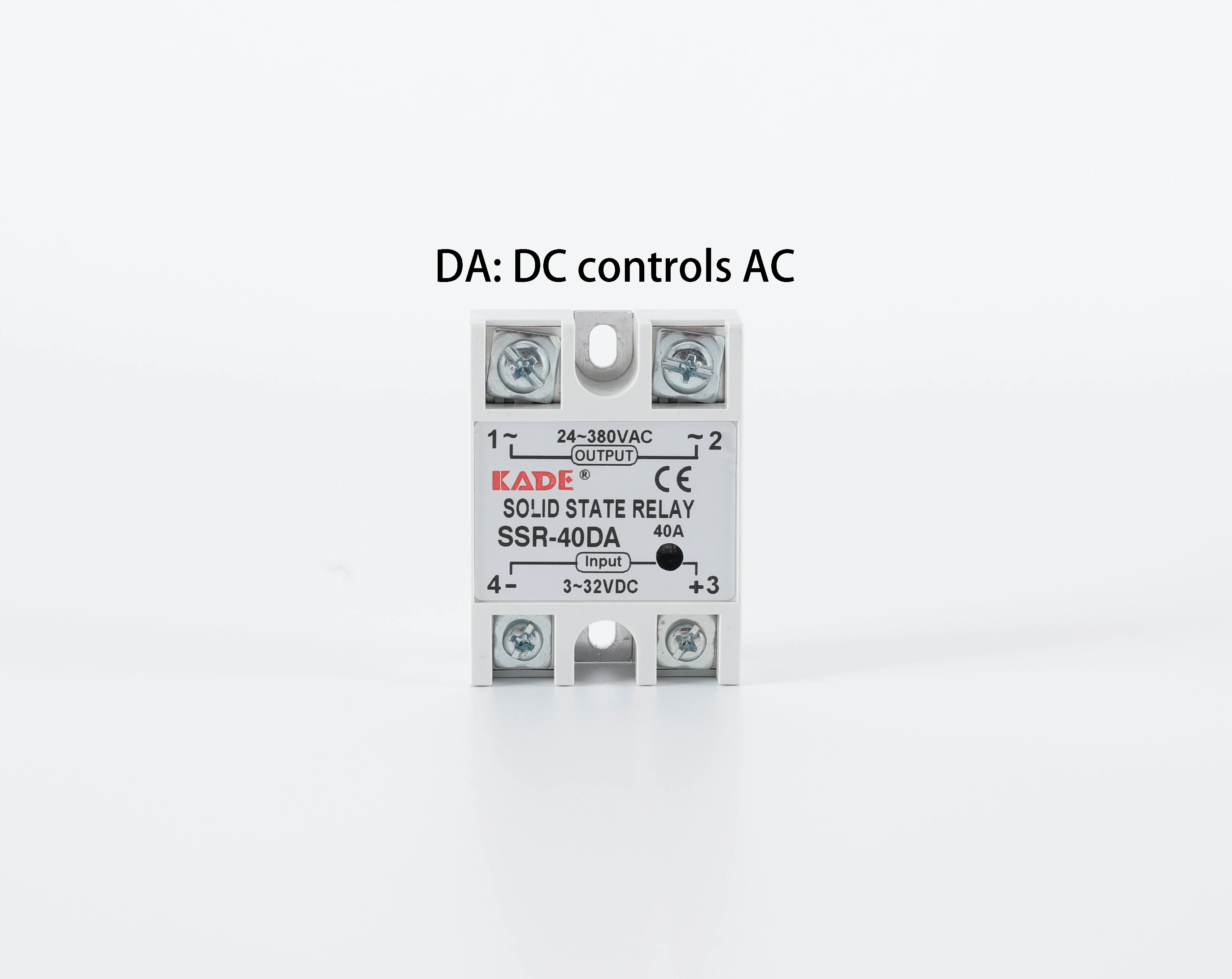 

High-Quality Single-Phase Solid State Relay (DC Controls AC): SSR-40DA 80 25 50 60VA 1 PCS 1 * plastic cover