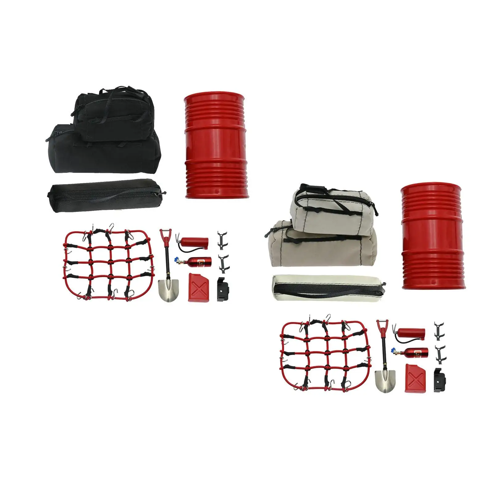 RC Dekoration Zubehör Werkzeug Set Leichte Leinwand Lagerung Taschen Mini für 1/10 RC Crawler Auto Ersatzteile Zubehör Teile