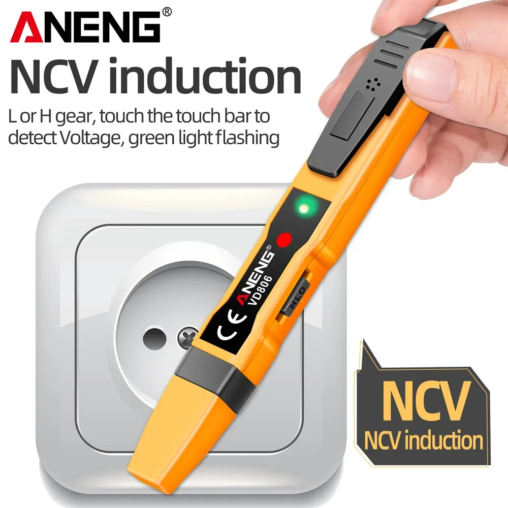 ANENG VD806 Tester Vape Pen AC/DC Voltage Battery Current Non Contact Voltage Detector Electrical Circuit Tester Led Pen Tools