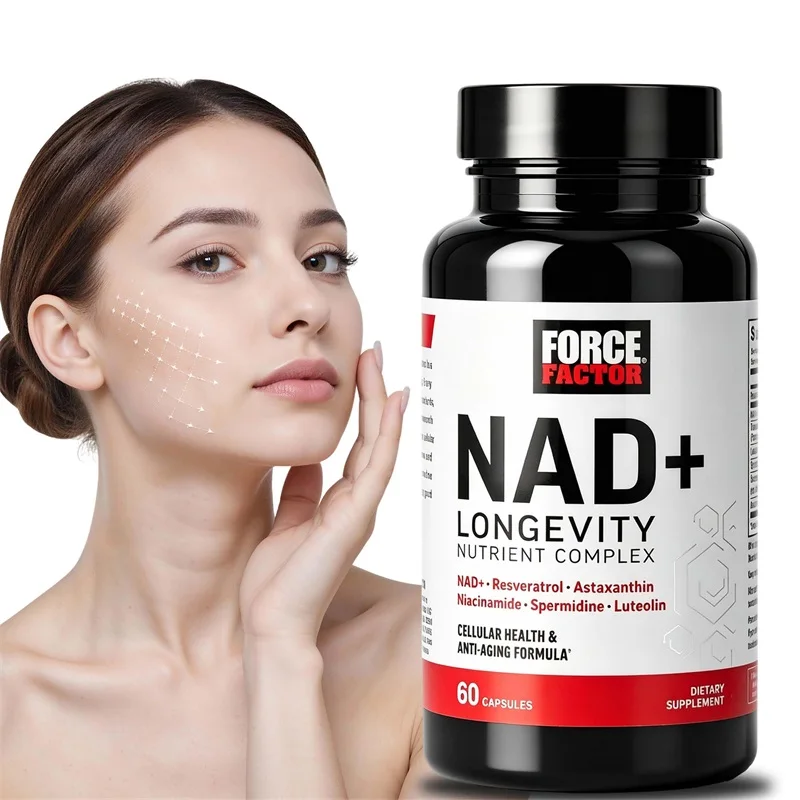 NAD+ Supplement Capsules, Anti-Aging Support, Enhance Energy, Boost Immunity, Glowing Skin, Overall Wellness