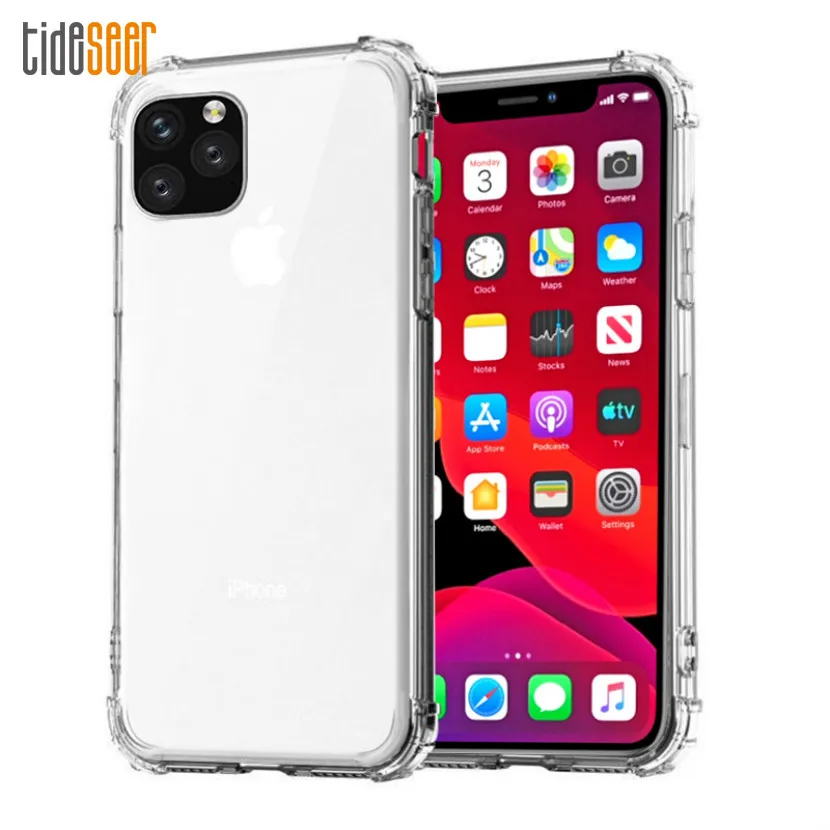 

Luxury Transparent Shockproof Case For iPhone 14 13 12 11 Pro X XR XS Max Soft Silicone Back Cover for IPhone 6 7 8 Plus SE 2020