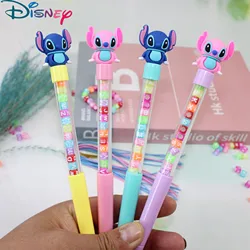 Disney Stitch Diy bransoletka żelowy długopis kreatywny Kawaii Stitch żel długopis na prezent dla uczniów akcesoria do pisania przybory szkolne