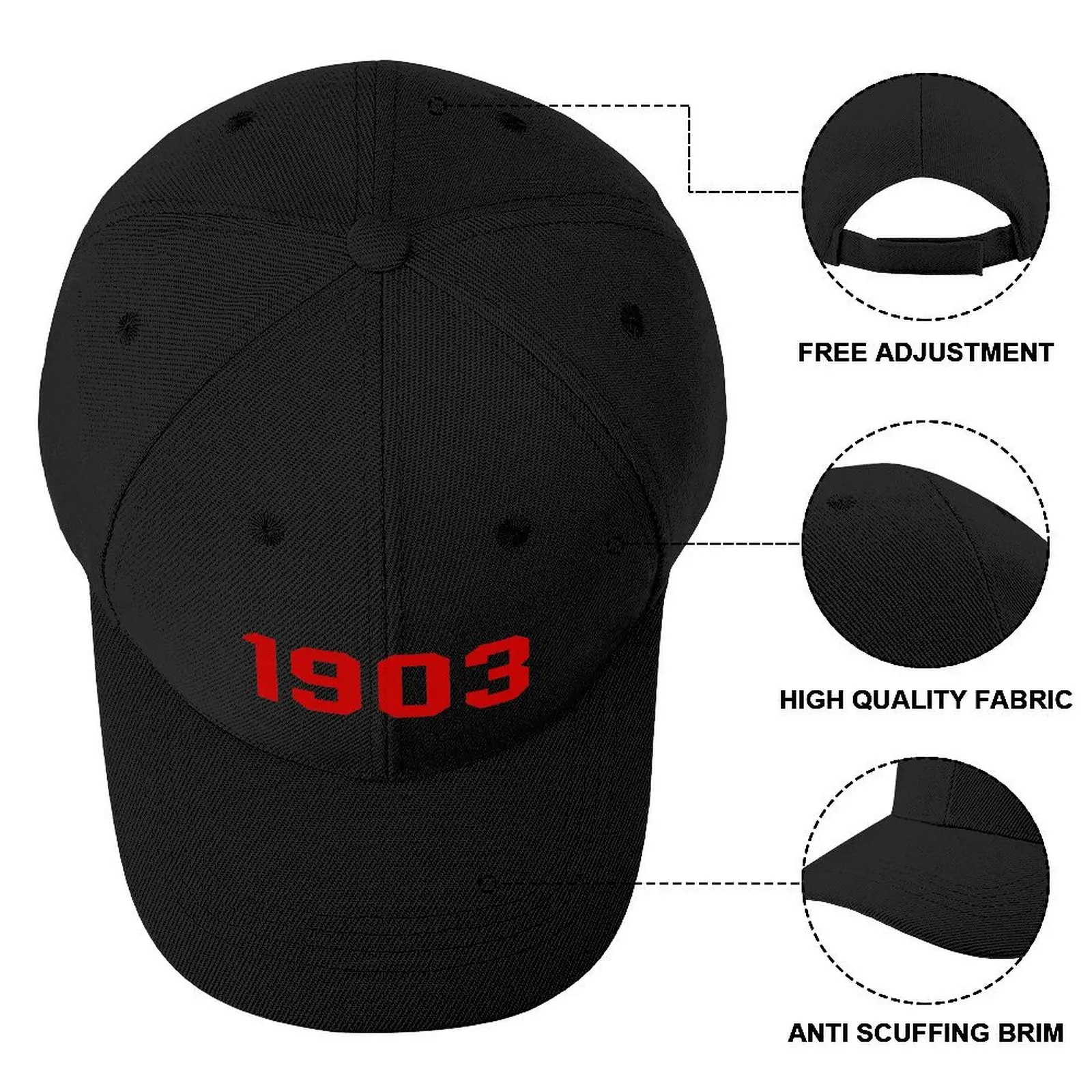 1903 Aberdeen Red 2 Baseball Cap dad hat Hat Baseball Cap Golf Wear Golf Wear Men Women's