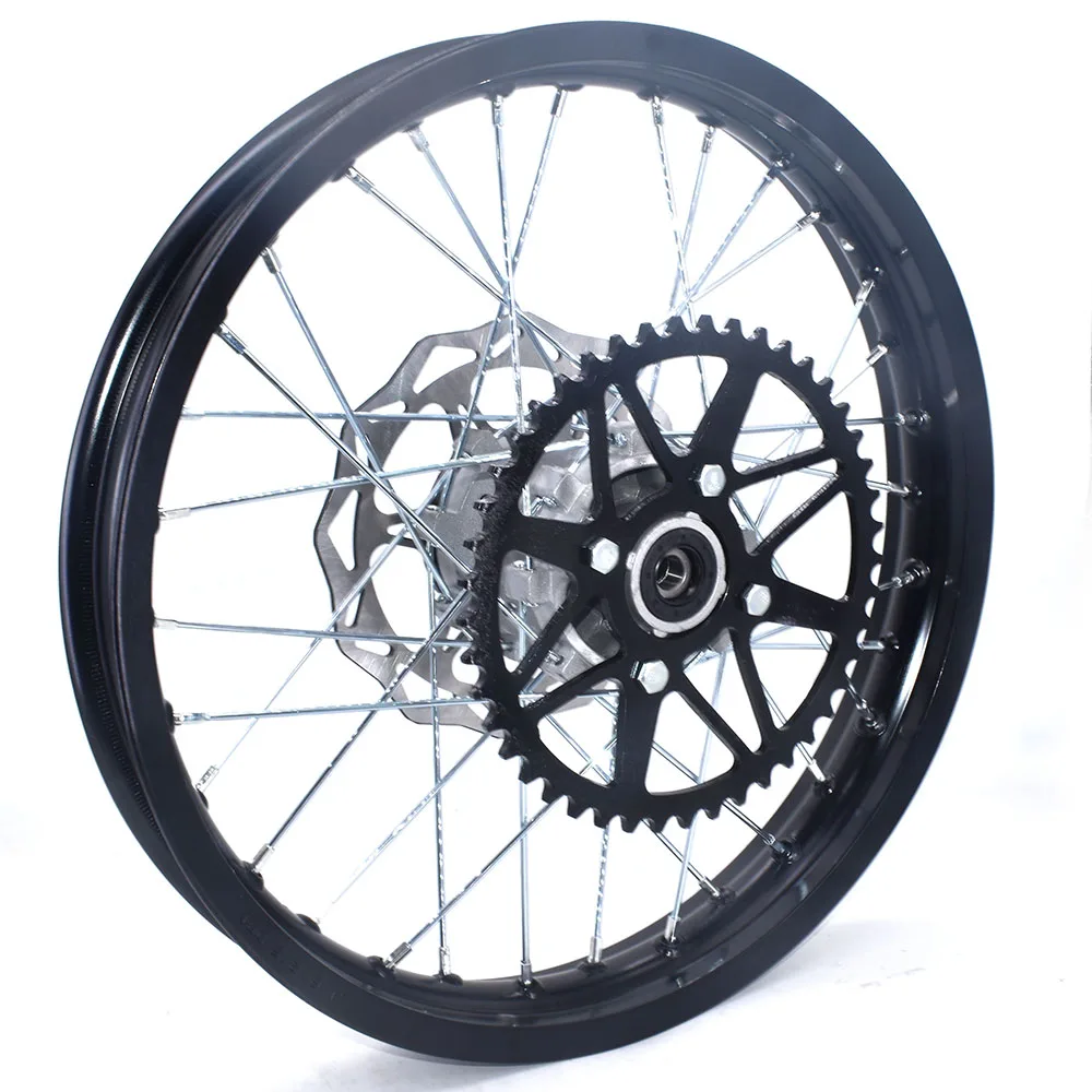 

Motorcycle 2.15-18 inch Rear Rims Aluminum Alloy Wheel Rims with Sprocket brake disc For Kayo T2 Dirt Pit Bike