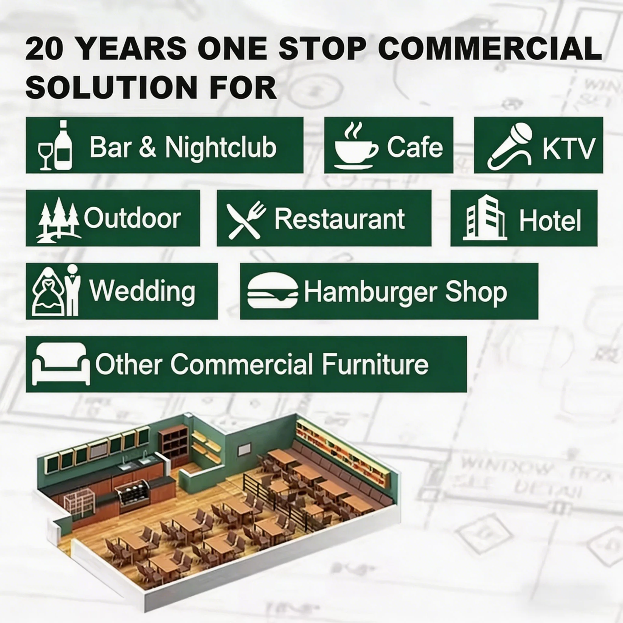 Wholesale Modern Wooden Restaurant Furniture Set Custom Booth Seating Armchair For Bistro Cafe Hotel Catering Project view 5