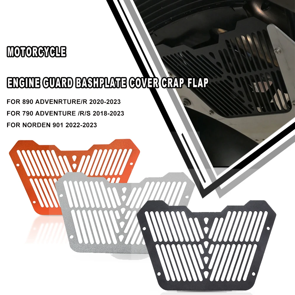 

2023 For 790 ADV R S Motorcycle Aluminum Engine Guard Cover And Protector Crap Flap 790 Adventure R S 790 Adv. 2018-2023 2022