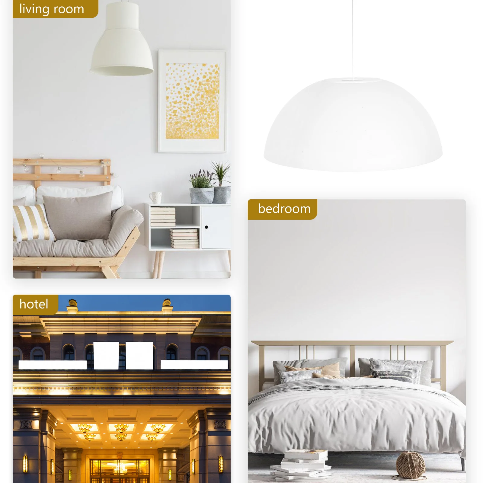 プラスチックキノコランプシェードペンダントランプシェード寝室リビングルーム天井ファン交換用ライトカバー家の装飾