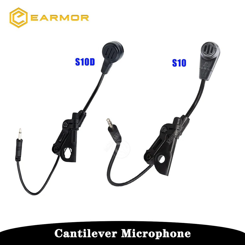 EARMOR Cantilever Headset Microphone Series，for Replacement M33/M32H/M32X/M32N Tactical Communication Noise Canceling Headphones