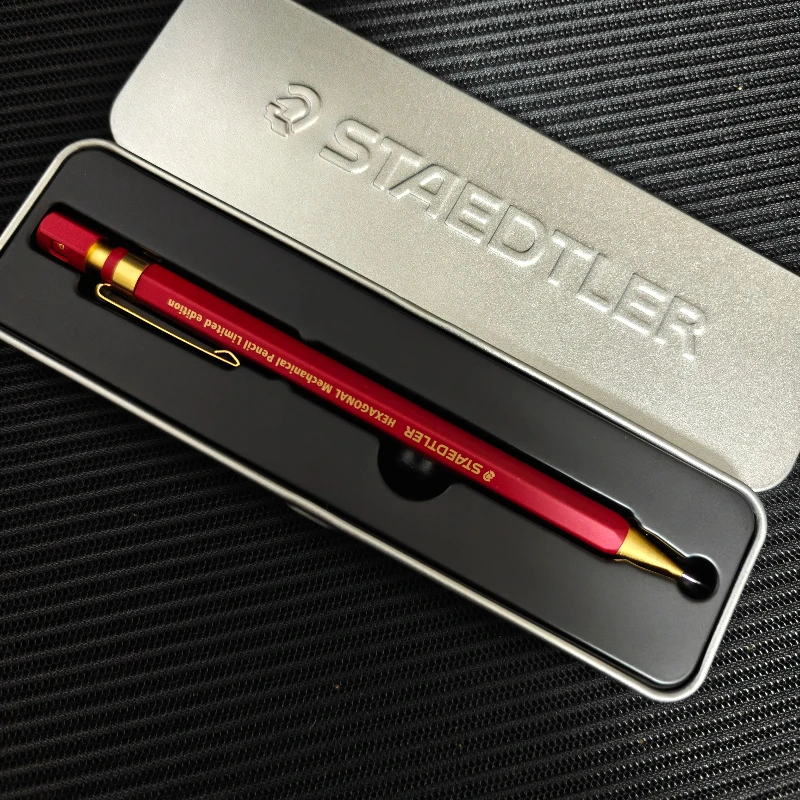 STAEDTLER925 77 Painting Drawing Hexagonal Metal Drawing Student Automatic Pencil 0.5mm Christmas New Year Gifts Business Office