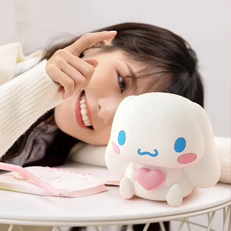 Sanrio Cinnamoroll Night Light Anime Cartoon Cute Desk Lamp Bedside Lamp Not Glaring Sleep Light Room Decoration Holiday Gifts