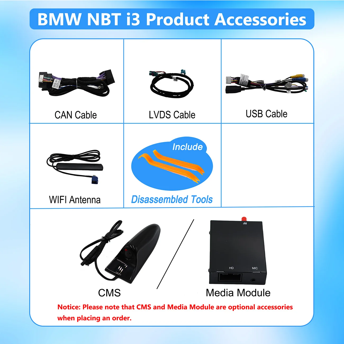 نظام CarPlay Android Auto اللاسلكي لسيارة BMW i3 2013-2017 NBT مع وصلة مرآة AirPlay CarPlay CMS يدعم الفيديو الخلفي YT NF #6