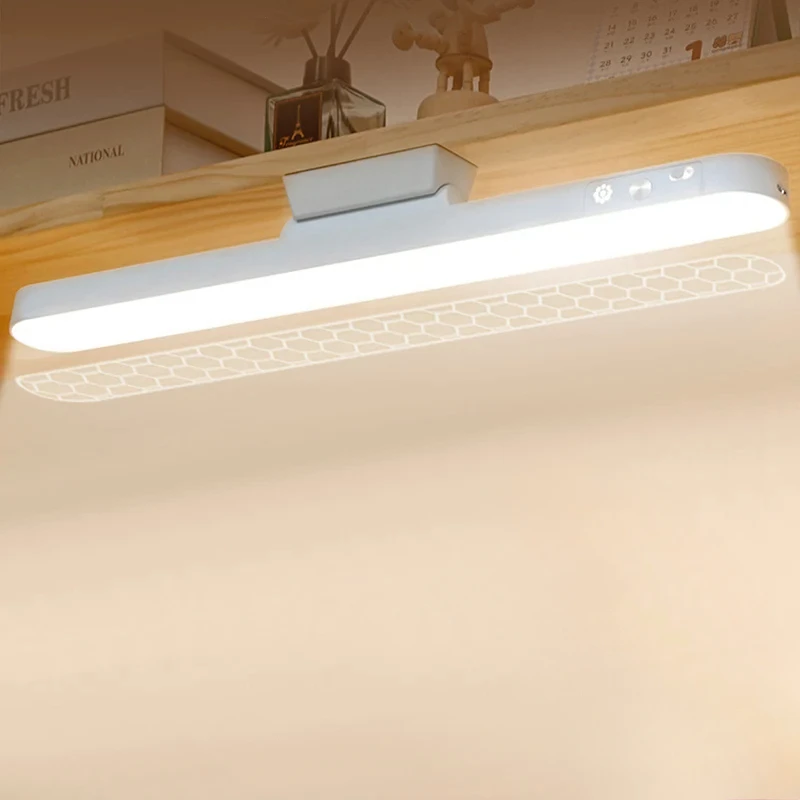 

LED Table Lamp Magnetic Hanging USB Rechargeable Desk Lamp 3 Color Reading Light Dimmable Cabinet Closet Wardrobe Night Light