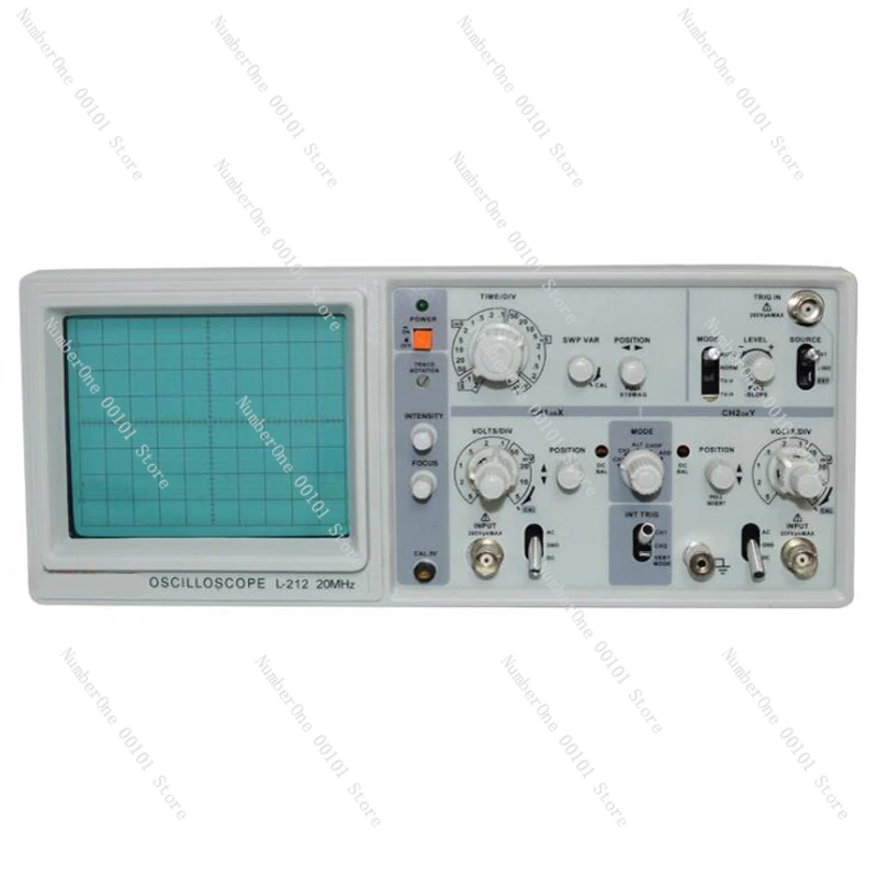 LW212 dual-channel analog oscilloscope 20MHz bandwidth 1GS/s sampling rate laboratory oscilloscope